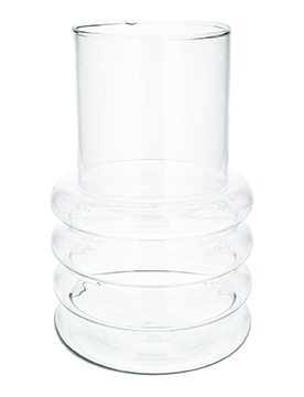 <h4>DF01-883914100 - Vase 4 Layers high d13/18xh27.5 clear Eco</h4>
