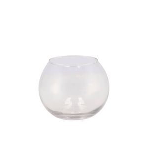 Verre Vase Boule D13xh10cm