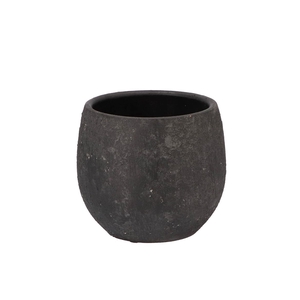 Bali Black Coal Pot 16x14cm