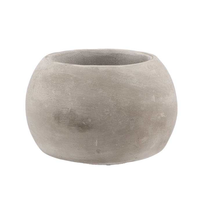 <h4>Concrete Pot Sphere 18x14cm</h4>
