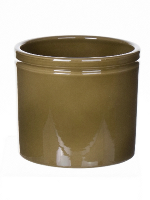 DF03-883860700 - Pot Lucca1 d19.4xh17.6 pistache glazed