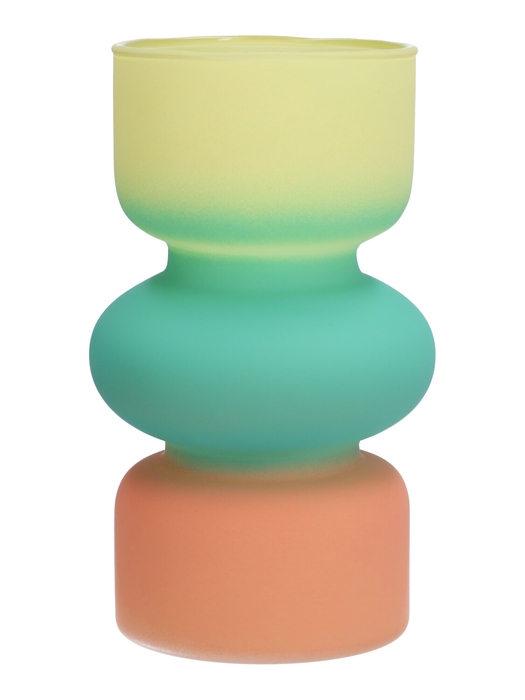DF02-665250200 - Vase Arya d9/10.5xh18 yellow/salmon matt