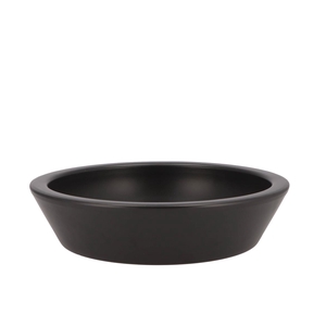 Ceramic Bowl Mat Zwart Low Round 25x6cm