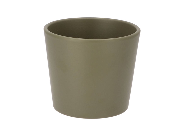 Ceramic Pot Capers Green 13cm