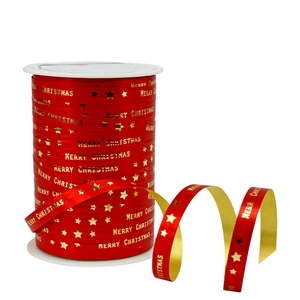 Curling ribbon 10mm x100m christmas red
