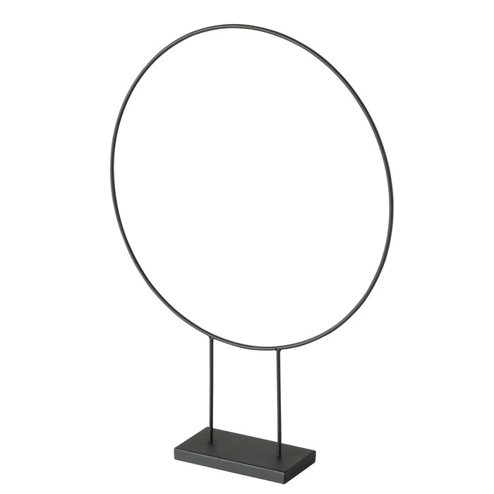Decorative object Rumba, Round, with stand, H 55 cm, Iron powder, 4020607881983, 2011266