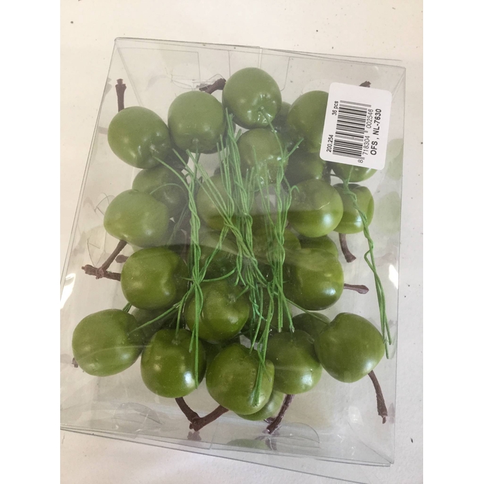 <h4>APPLE ON WIRE GREEN 25MM 36PCS</h4>
