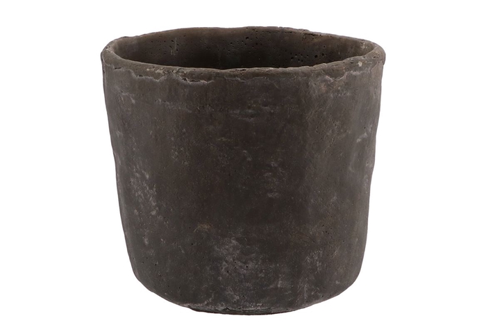 <h4>Iron Stone Grey Pot 21x19cm</h4>