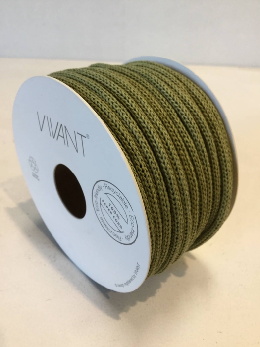 PAPERY CORD 25MX4,5MM Sage green