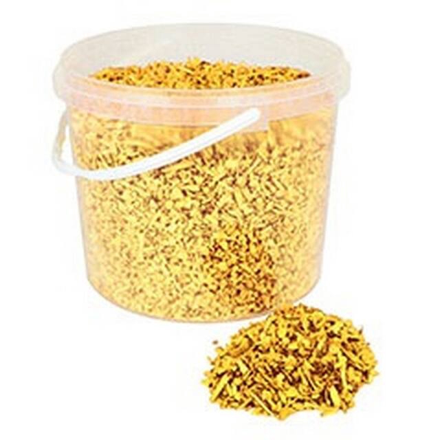 Wood chips 10 litre bucket yellow