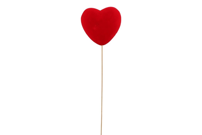 <h4>Pick Red Heart Flock On Stick 15x7+60cm</h4>