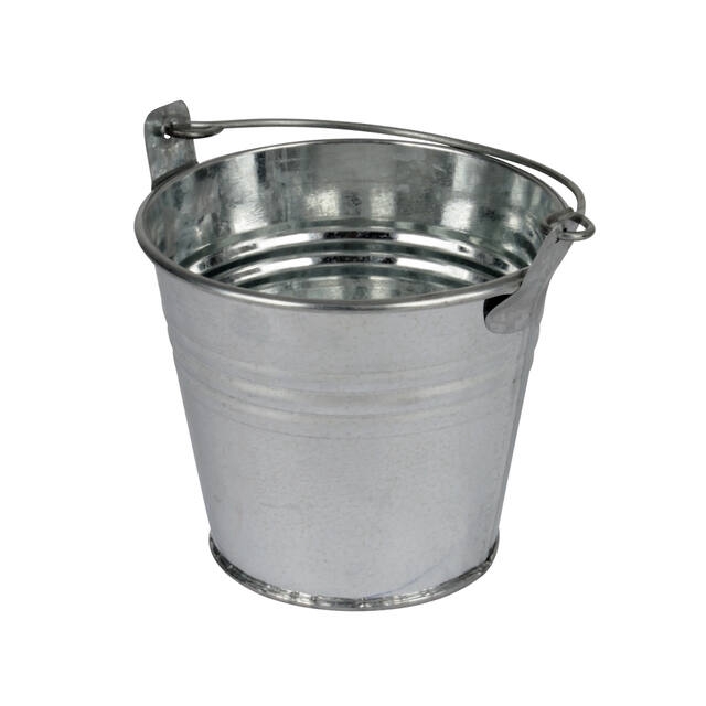 Bucket Sevilla zinc Ø8,2xH7,2cm - ES7 natural