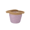 Tripoli Basket Pot Lilac 15x14cm Nm
