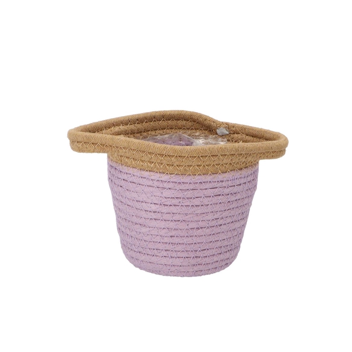<h4>Tripoli Basket Pot Lilac 15x14cm Nm</h4>