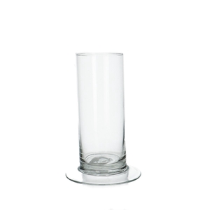 Glas Cilinder/voet d06*15cm