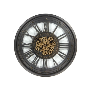 Clock Gear Ø60cm Black 81280