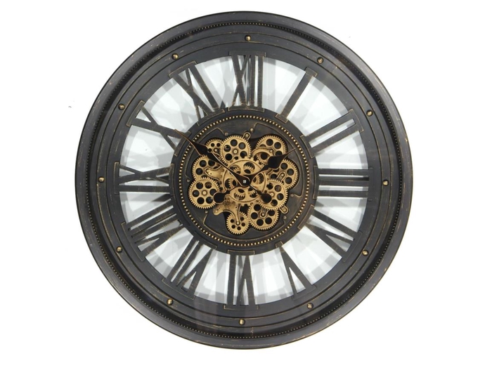 Clock Gear Ø60cm Black 81280