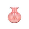 Mira Pink Glass Cone Neck Sphere Vase 25x25x27cm