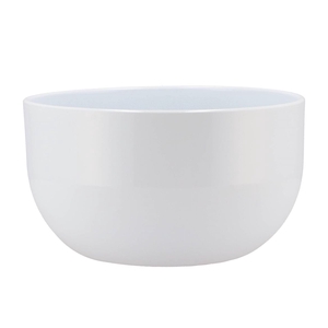 Ceramic Orchid Bowl White Shiny 26x15cm