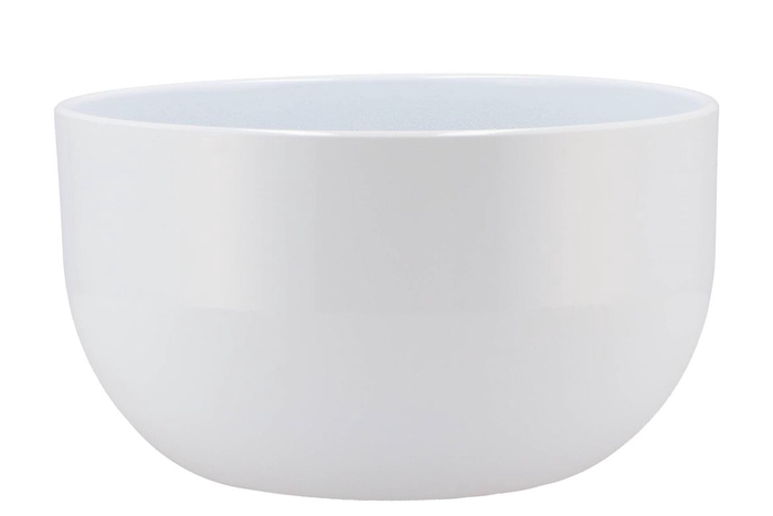 <h4>Ceramic Orchid Bowl White Shiny 26x15cm</h4>