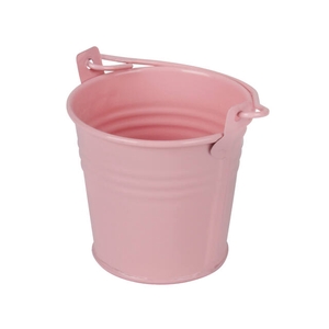 Bucket Sevilla zinc Ø6,3xH5,7cm - ES5,5 pink gloss