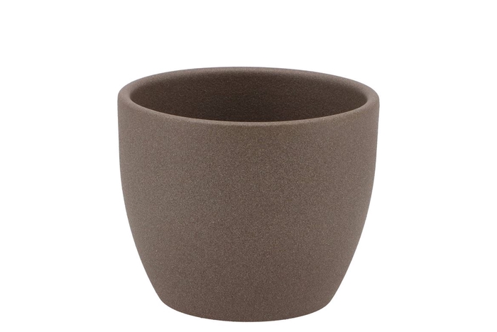 Céramique Pot Brun 10cm