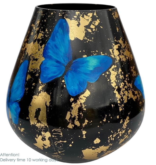 <h4>Tasman Butterfly Blue  H:28 x B:- x D:26 /S: Ovaal</h4>