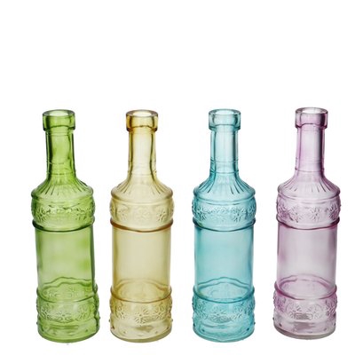 <h4>Glass bottle deco d02/6 5 22cm</h4>