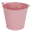 Bucket Sevilla zinc Ø17,8xH15,8cm -ES17 pink gloss