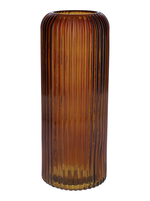 <h4>DF02-664552400 - Vase Nora d7.2/10xh25 amber transparent</h4>