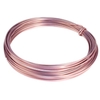 Gelakt aluminiumdraad - l.roze 100 gram (12 meter)