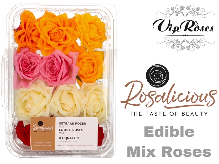 Edible rosa rosalicious mix rainbow