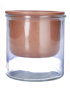 DF01-710770137 - Pot Malga d14.6xh15.6 brown