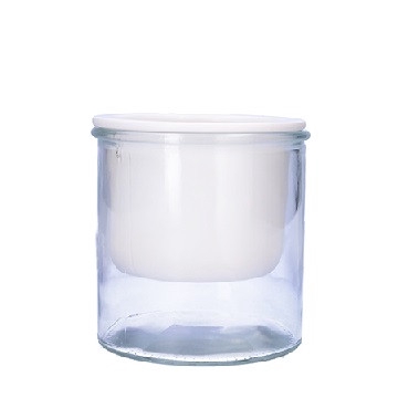 <h4>Glass malga pot+glass d14 5 15 5cm</h4>