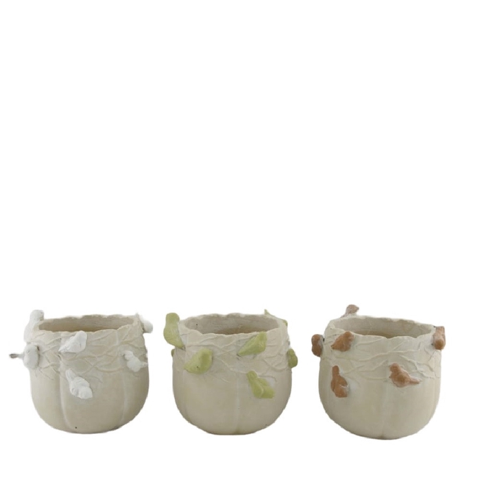 Ceramics Pot bird d17.5*15.5cm