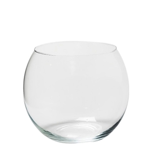 Glas Kogelvaas d19/14*17.5cm