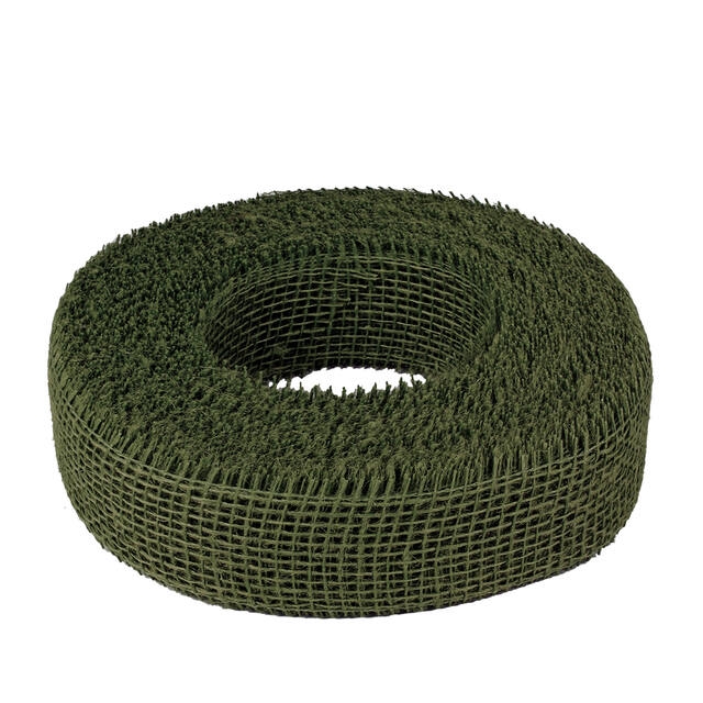 Jute on a roll 5cmx40m olive green (6690)