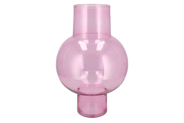 Mira Fuchsia Glass Bulb High Vase 25x25x41cm