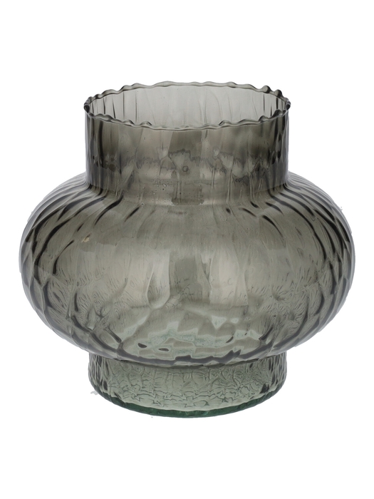 <h4>DF02-883913800 - Vase Hammer1 d11.5/19xh16.5 grey Eco</h4>
