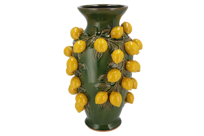Fruit Lemon Green Vase 24x38cm