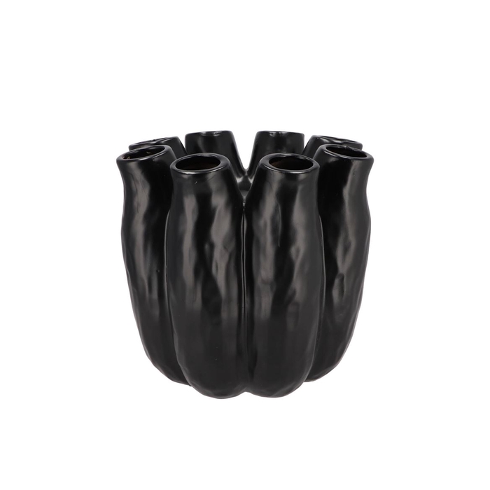 <h4>Luna Black Tube Vase 19x19cm</h4>