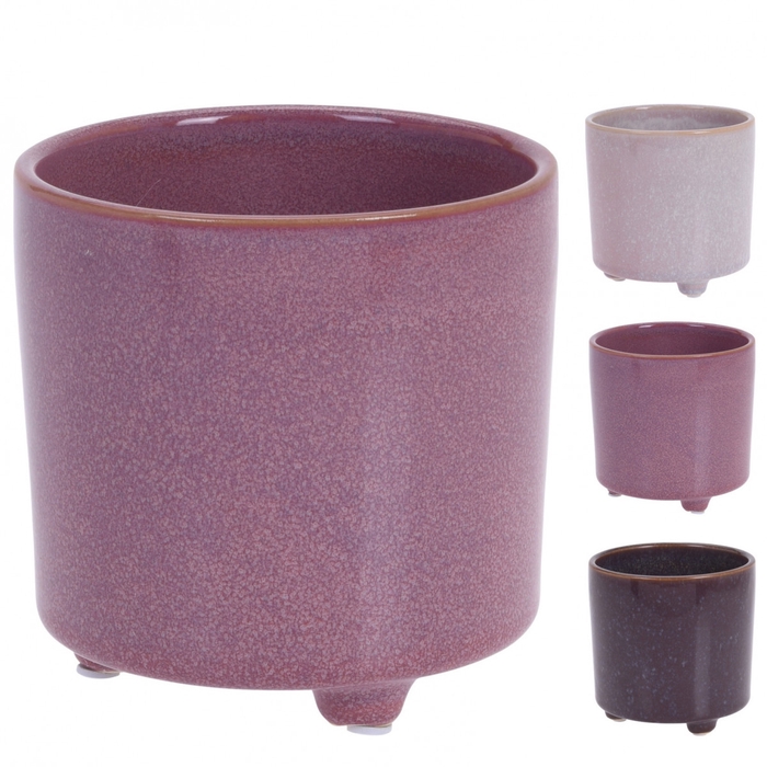 Ceramics Pot/foot d12*12.5cm