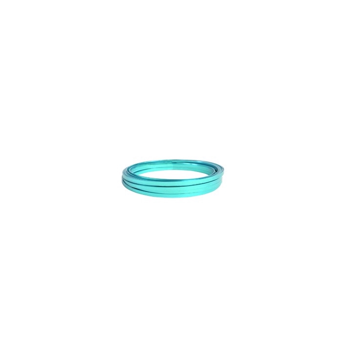 <h4>ALUMINIUM WIRE PLAT TURQUOISE 1mm x 5 mm 100GR</h4>