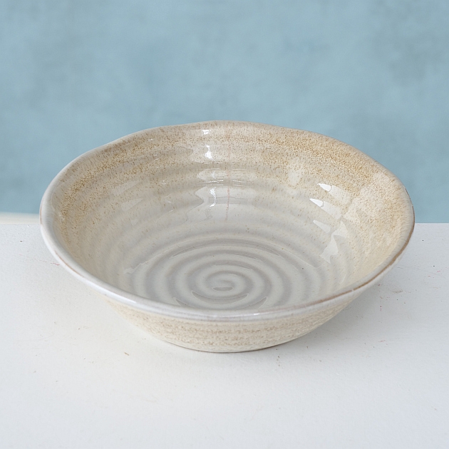 Bowl Antigua, Dishwasher safe, H 5 cm, D 16 cm, Stoneware stoneware beige
