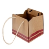 Bag Sporty carton 12,5x11,5xH12,5cm red