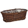 Basket Kioto woodbar L30xW16xH9,5cm brown