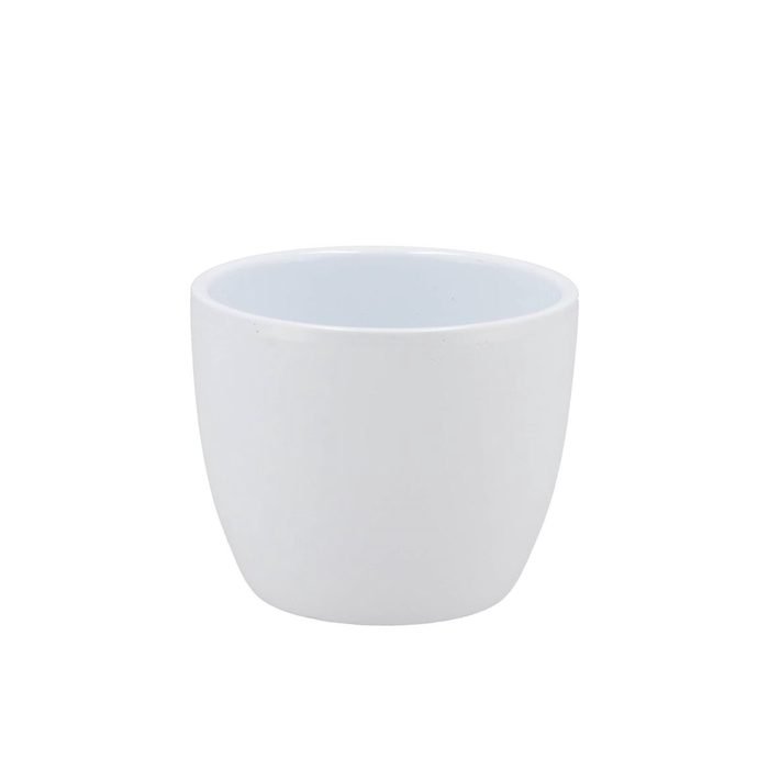 <h4>Ceramic Pot White Shiny 8cm</h4>