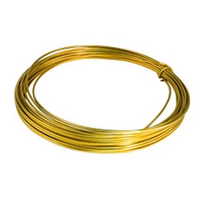 Gelakt aluminiumdraad - goud 100 gram (12 meter)