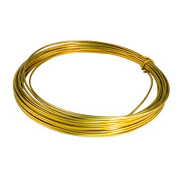 <h4>Gelakt aluminiumdraad - goud 100 gram (12 meter)</h4>