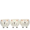 Ceramics Cat pot/foot d12*9.5cm